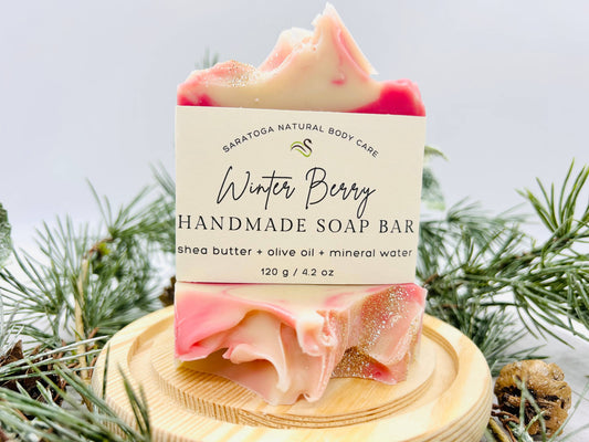 SEASONAL Winter Berry Handmade Soap Bar VEGAN