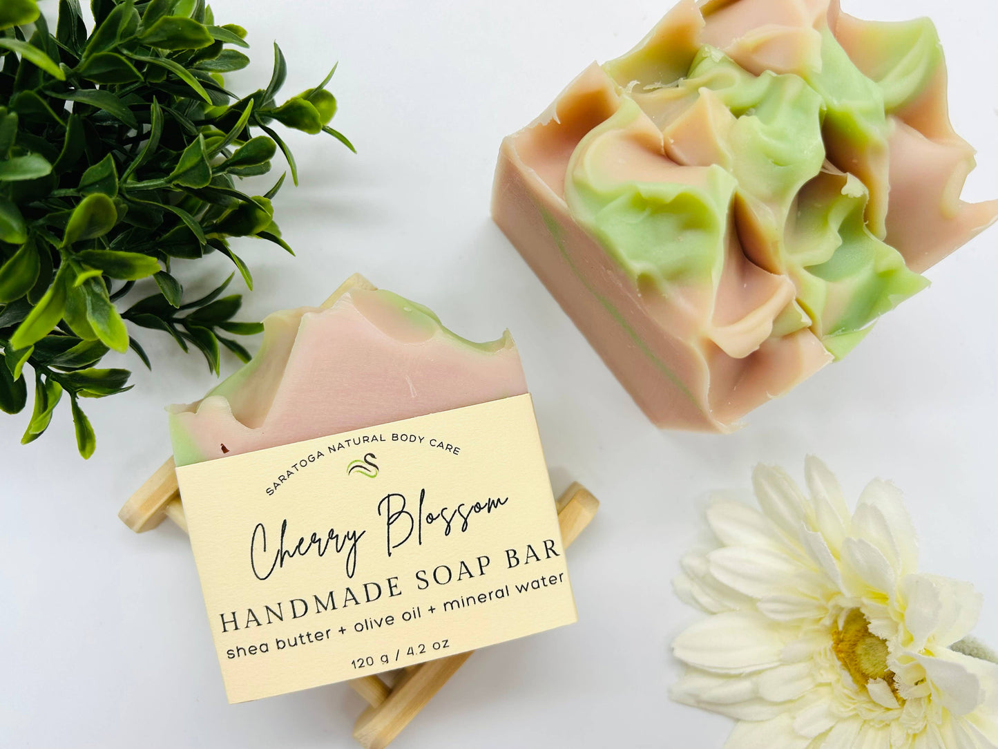 Cherry Blossom Handmade Soap Bar VEGAN COLD PROCESS