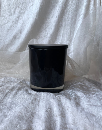 Glass Black Candle Jar